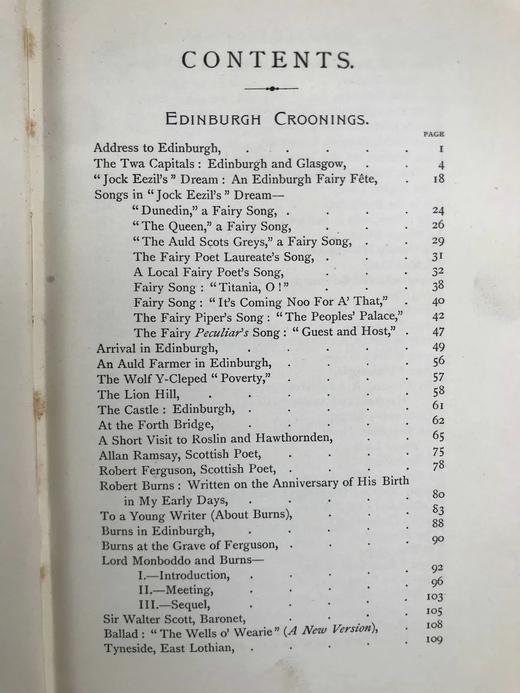 1905年 爱丁堡与乡村低吟：詹姆斯·拉姆斯登短诗集 10幅插图 漆布精装32开 商品图4