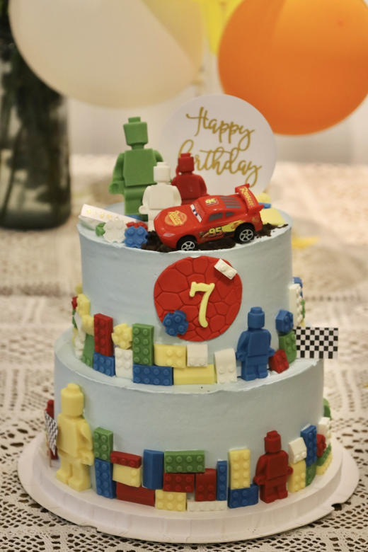 乐高人积木小汽车（图为8+6双层） 商品图1