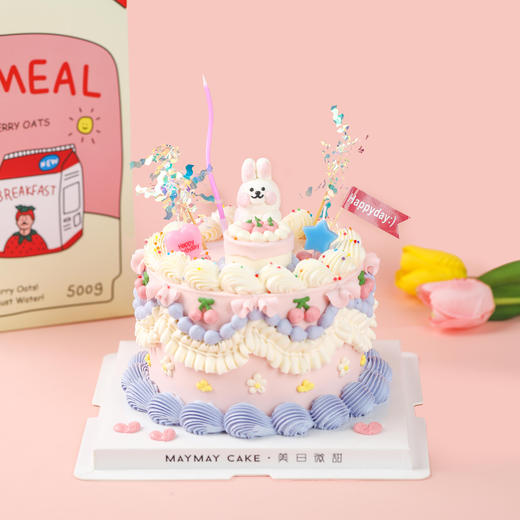 复古立体小兔子蛋糕【C4490】 商品图0