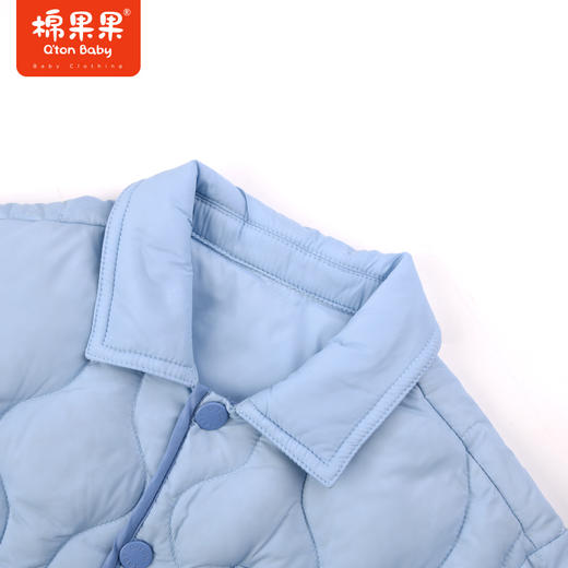 棉果果秋季新品男童防钻绒百搭休闲风翻领5A抗菌羽绒外套M312102923457 商品图1