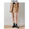 VIMAGE纬漫纪秋季新款时尚纯色百搭显瘦半身裤裙V2006607 商品缩略图0