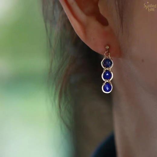 SpoiledBrat Jewelry皇家蓝青金石耳环 商品图2
