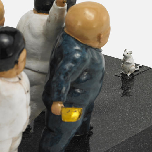 稀奇艺术限量版雕塑摆件瞿广慈作品《金刀帮》搭配精美礼物包装盒 商品图3