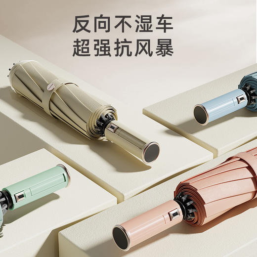 左都 ZD161新款号码牌系列 全自动防丢反向伞雨 商品图1