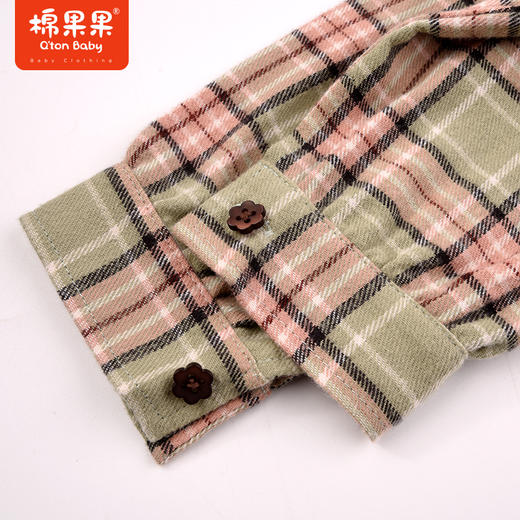 棉果果秋季新品女童梭织洋气百搭格子衬衣M322150223448 商品图2