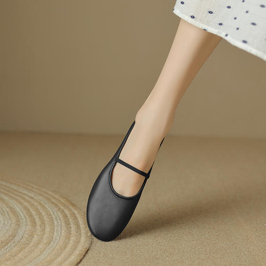 优雅简约，软羊皮平底芭蕾鞋DPJ-9950 商品图9