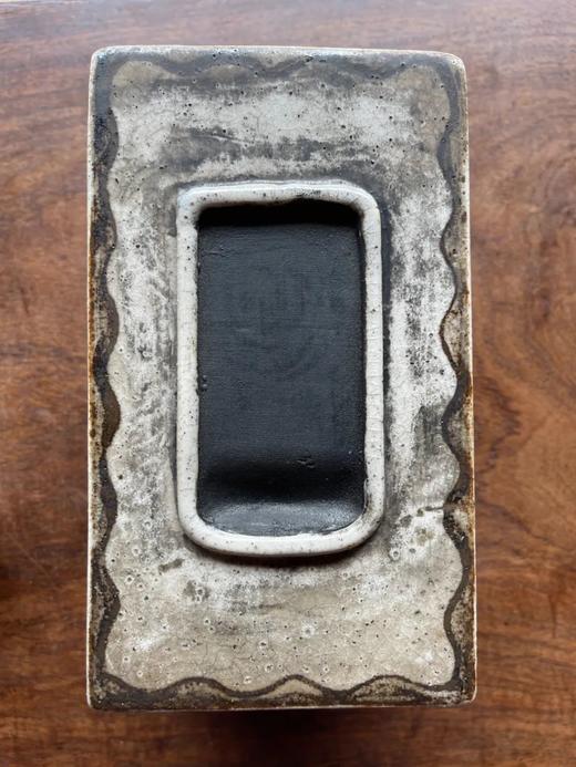 白瓷褐绘山水高仕名家款硯台箱，顺丰包邮 商品图9