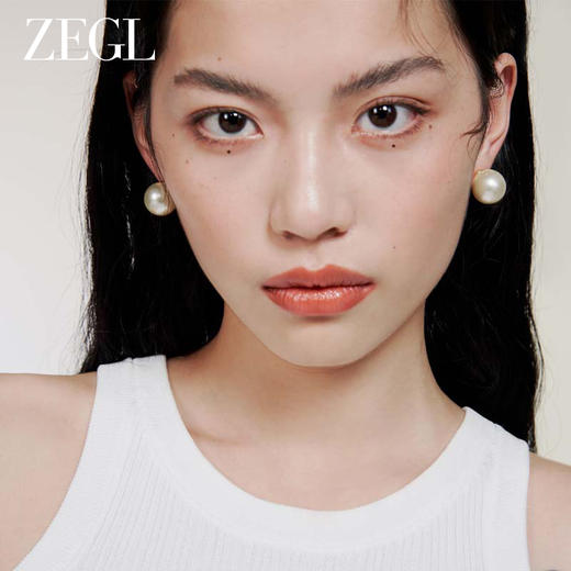 【西门大嫂】ZEGL法式人造大珍珠耳环女轻奢2023新款耳钉12mm银针耳饰品 商品图7
