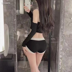 纯原LAPERLA高腰拼接裸感内裤，高档莫代尔真丝混纺布，底档真丝，轻柔、透气、抑菌，一款会呼吸的内裤；包容性好，弹力大  一盒4条装