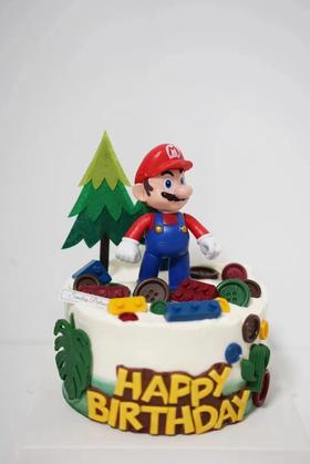 主题奶油蛋糕 | 鲜果原味奶油 - 马里奥