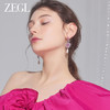 ZEGL设计师甜蜜梦境系列爱心水滴耳环女轻奢高级感耳钉银针耳饰品 商品缩略图3