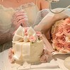 【臻品系列】---半翻糖【蝴蝶结折射玫瑰】鲜花蛋糕 商品缩略图0