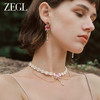 ZEGL设计师春夏缤纷系列爱心人造珍珠项链女轻奢高级感复古锁骨链 商品缩略图3
