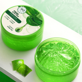 【超值两瓶装！芦荟胶凝胶300g】深层护肤清洁，毛孔细腻柔嫩润滑，舒缓肌肤修护脆敏，改善肤质，渗润肌肤缓和干燥肌，补水保湿精华凝胶晒后修护，面霜芦荟胶