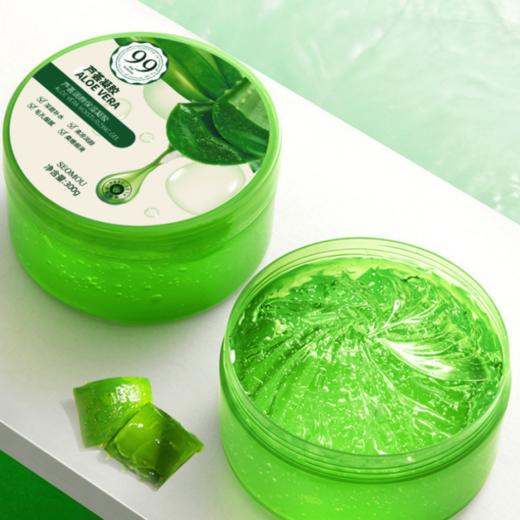 【超值两瓶装！芦荟胶凝胶300g】深层护肤清洁，毛孔细腻柔嫩润滑，舒缓肌肤修护脆敏，改善肤质，渗润肌肤缓和干燥肌，补水保湿精华凝胶晒后修护，面霜芦荟胶 商品图0