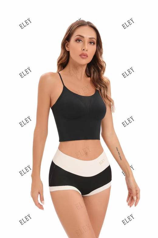 LAPERLA高腰拼接裸感内裤，高档莫代尔真丝混纺布，底档真丝，轻柔、透气、抑菌，一款会呼吸的内裤；包容性好，弹力大，一盒4条装 商品图1