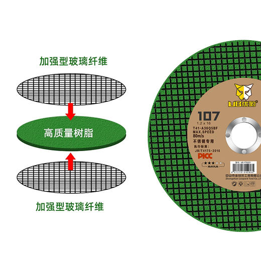 优豹砂轮片【绿色】 商品图4