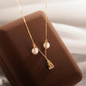 子佩集S925银珍珠套链项链【JYZTL039】镀金2307