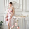 BeQueenStory【甜岛玫瑰】法式印花显瘦精致珠链吊带连衣裙2023新款 商品缩略图4