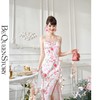 BeQueenStory【甜岛玫瑰】法式印花显瘦精致珠链吊带连衣裙2023新款 商品缩略图0