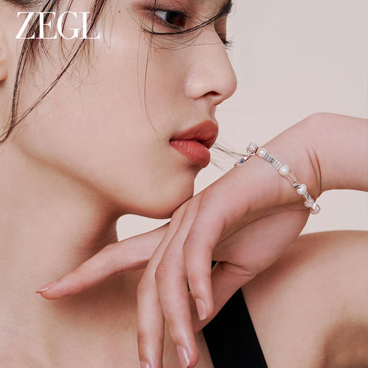 【西门大嫂】ZEGL淡水珍珠碎银子手链女轻奢小众精致碎银几两2023年新款手饰品 商品图2