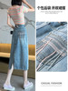 「撞色口袋设计」设计感高腰牛仔半身裙女夏季2023年新款中长款a字包臀裙下装 商品缩略图0