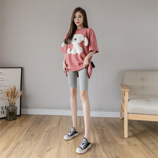 夏天穿莫代尔打底裤，清凉舒适又显瘦！外穿弹力松紧带，大码安全紧身短裤，防走光保护隐私。五分薄款设计，通用多场合，让你时尚又自在。 商品图1