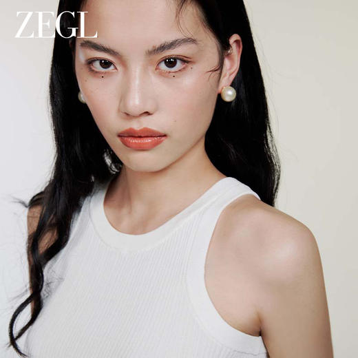 【西门大嫂】ZEGL法式人造大珍珠耳环女轻奢2023新款耳钉12mm银针耳饰品 商品图5