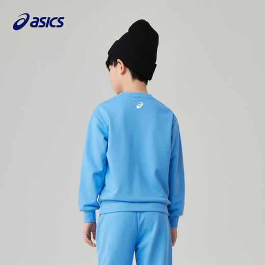ASICS/亚瑟士童装23年秋季新款男童运动休闲百搭连帽长袖卫衣T恤 商品图1