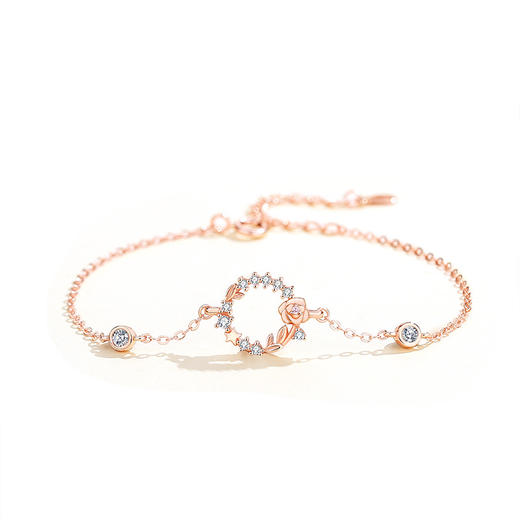 【花环玫瑰】S925银手链【JHY- A000814M】 商品图4