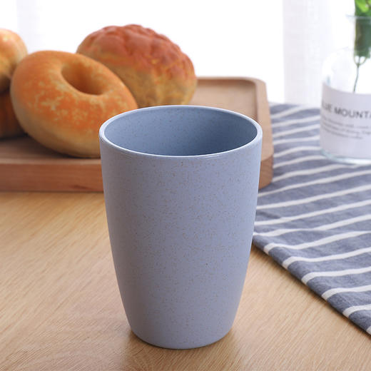 「10只装！9.9元包邮」小麦秸秆漱口杯 居家日用水杯旅行杯儿童刷牙杯情侣牙刷杯洗漱杯餐饮用具 商品图6