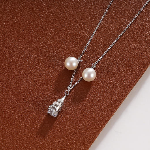 子佩集S925银珍珠套链项链【JYZTL039】银2307 商品图2