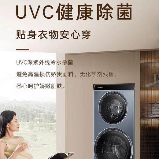 卡萨帝（Casarte）【双子T5】双子和美滚筒分区洗衣机全自动 14KG 纯平视窗 呼吸窗换新风 养护湿洗 智能投放 双子T5 商品图5