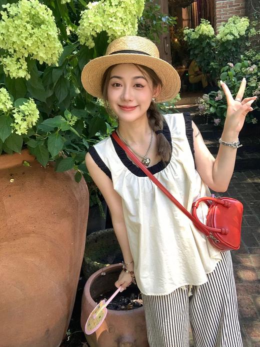 搬工作室大清仓‼️chaege小香风纯棉背心 不tui换 商品图0