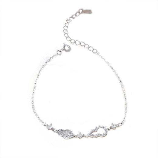 【葫芦福禄】S925银微镶锆石手链【JHY- A000200B】 商品图4