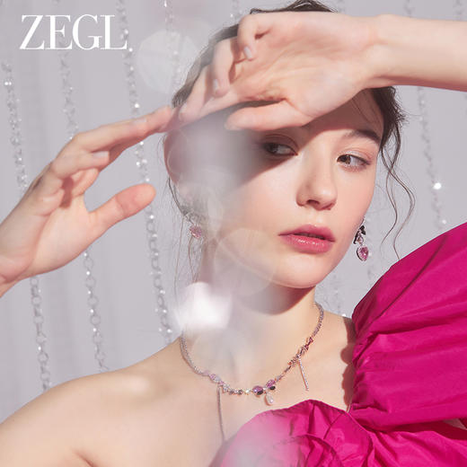 ZEGL设计师甜蜜梦境系列流苏叠戴项链女生轻奢小众人造珍珠锁骨链 商品图2