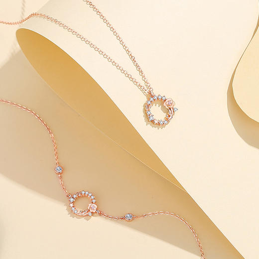 【花环玫瑰】S925银手链【JHY- A000814M】 商品图3