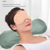 【家用多功能！冰丝粗布护颈 艾草骨头枕】 舒适亲肤透气，艾草填充艾草浓郁，气味芳香舒适好眠，人体工学设计，艾灸颈椎枕 艾灸颈椎特价清仓 商品缩略图1