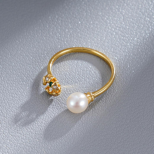 子佩集S925银珍珠戒指【JYJZ076】镀金2307 商品图1
