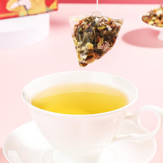 【健康美味！茯苓薏湿茶】 红豆薏米芡实盒装三角包花草茶不单独添加蔗糖袋泡茶泡水喝的健康 商品图0