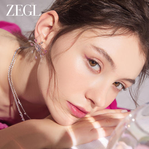 ZEGL设计师甜蜜梦境系列花火耳环女小众设计感高级耳钉银针耳饰品 商品图3