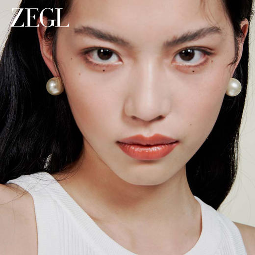 【西门大嫂】ZEGL法式人造大珍珠耳环女轻奢2023新款耳钉12mm银针耳饰品 商品图4