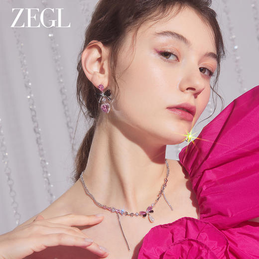 ZEGL设计师甜蜜梦境系列流苏叠戴项链女生轻奢小众人造珍珠锁骨链 商品图5