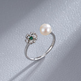 子佩集S925银珍珠戒指【JYJZ076】银2307