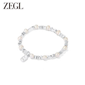 【西门大嫂】ZEGL淡水珍珠碎银子手链女轻奢小众精致碎银几两2023年新款手饰品