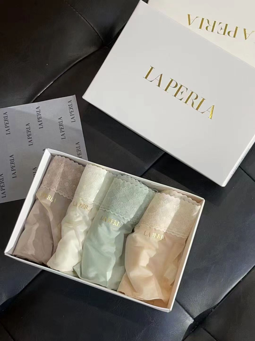 高货🆕LAPERLA超薄蕾丝裸感面膜裤，裸感面料，清凉冰丝，耐穿耐洗不变形，超佳版型，一盒四，