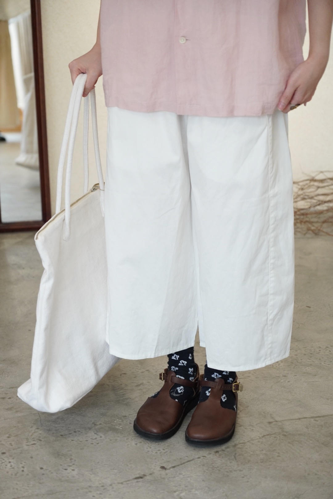 （g）卡其/白/黑 阔腿裤