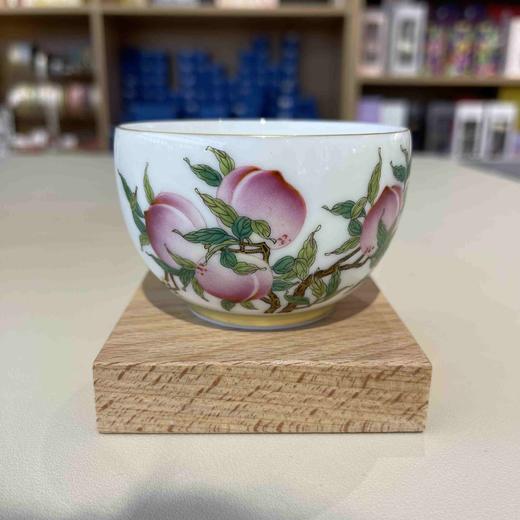 B-SSFH-5003 素手繁花 手彩寿桃杯 商品图0