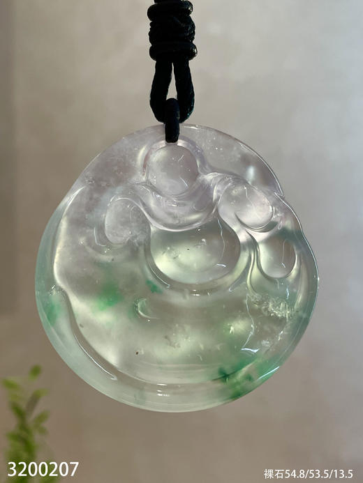 群豪大师之作~玻璃飘翠佛公裸石【3200207】具体价格微信咨询 商品图7