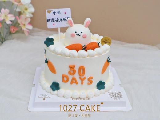 1027CAKE |  复古ins风 可爱款 立体兔兔 周岁 满月 商品图0